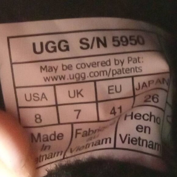 Ugg Men's Tasman Slippers, Black Slip-on Shoe - Picture 12 of 12